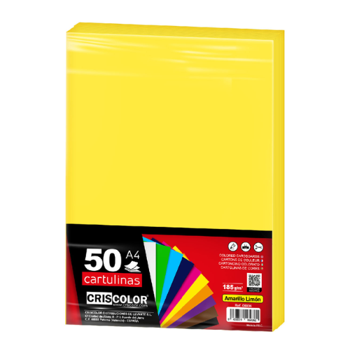 2.10 - CARTULINAS LIMON PACK 50 UNIDS - A4