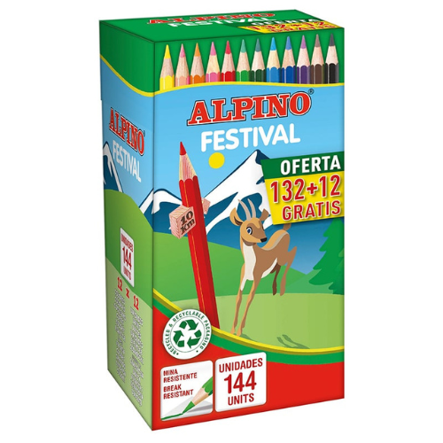 1. 4 - LÁPICES MADERA ALPINO FESTIVAL - PACK 146