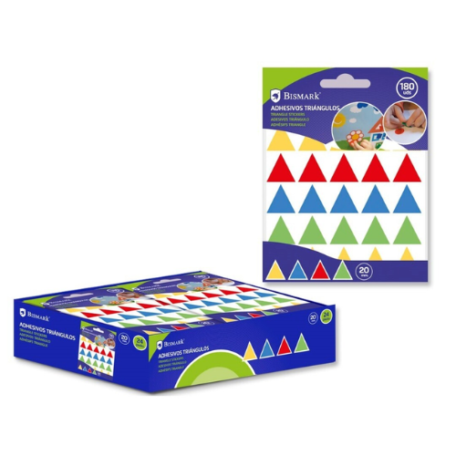 2.17 - GOMETS ADHESIVOS TRIANGULOS 20MM - PACK 180