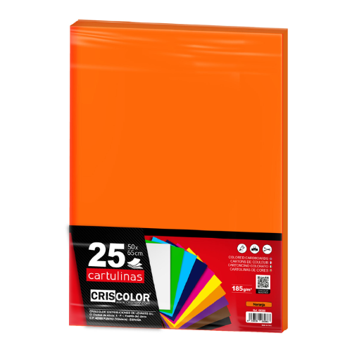 1.5 - CARTULINAS NARANJA PACK 25 UNIDS - 50X65CM