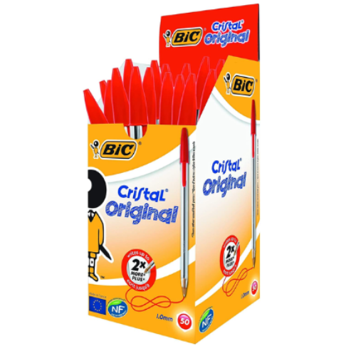 1.28 - BIC ORIGINAL CAJA ROJO - 50 unids