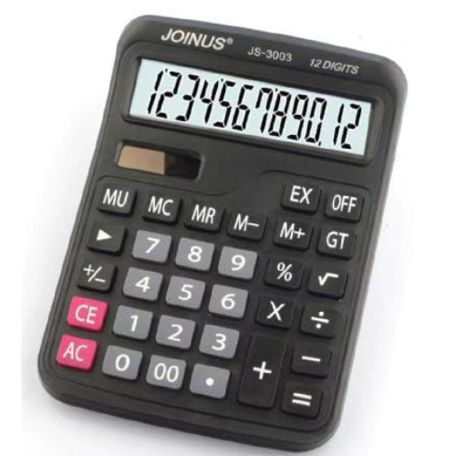 1 - CALCULADORA BÁSICA 18X13X3CM
