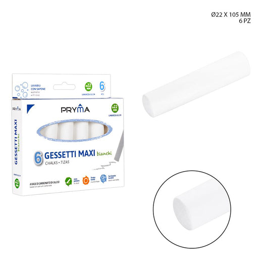 2 - PACK TIZA GRANDE BLANCA -PACK 6