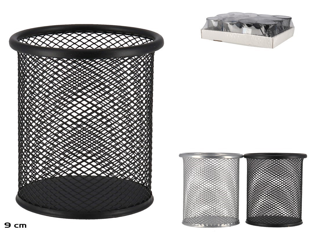 1 - PAPELERA  METAL BLANCO 12L