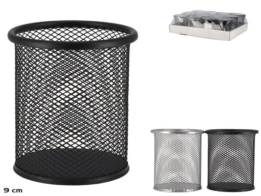 1 - PAPELERA  METAL BLANCO 12L