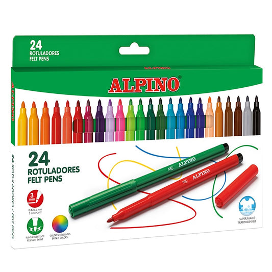 16.1 - ESTUCHE RETULADORES DE COLORES ALPINO - PACK  24