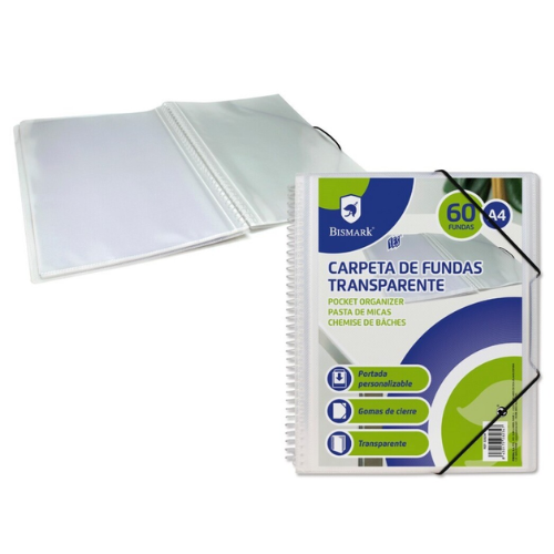 1.25 - CARPETA 60 FUNDAS BISMARK BLANCA