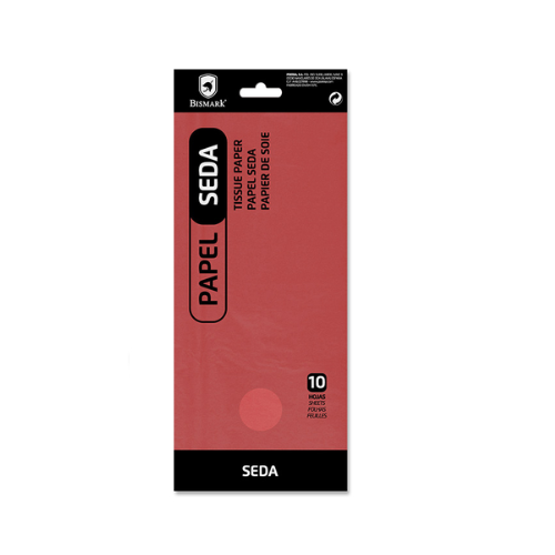 7.3 - PAPEL SEDA COLORES ROJO, 1 UNIDAD