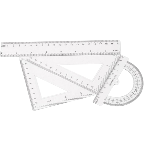 8.6 - SET REGLAS 4 REGLAS - LARGA DE 20CM