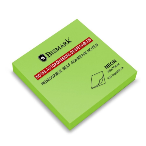 2.9 - POST-IT ADHESIVO VERDE 76X76MM - PACK 100