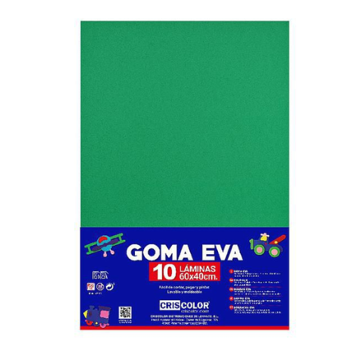 4.5 - GOMAEVA VERDE PACK 10 UNIDS - 60X40CM