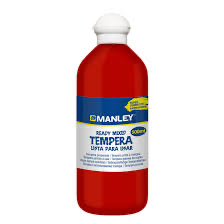 9.8 - TÉMPERA PREPARADA MANLEY 500ML ROJO