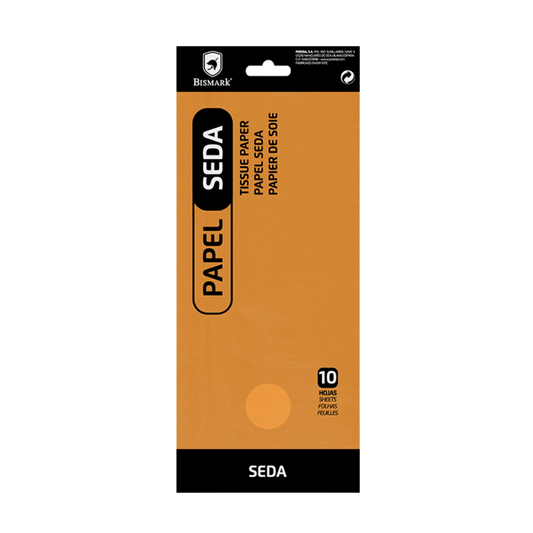 7.1 - PAPEL SEDA COLORES NARANJA, 1 UNIDAD