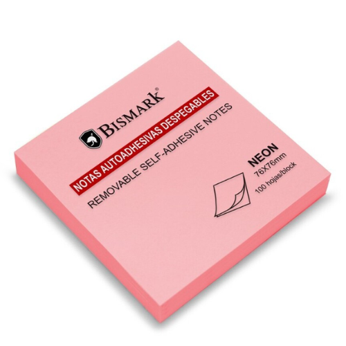 2.8 - POST-IT ADHESIVO ROSA 76X76MM - PACK 100