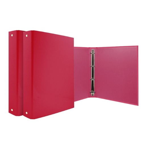 5.15 - CARPETA CARTON 4 ANILLAS ROJA - PACK 2 UDS