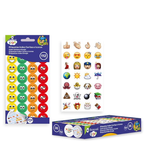 9.5 - GOMETS CARITAS E ICONOS 20MM - PACK 112