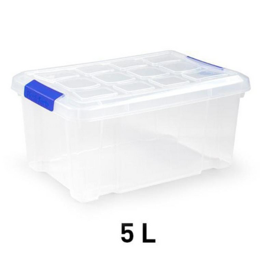 2 - CAJA PLÁSTICO TRANSPARENTE 5L