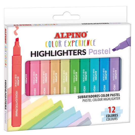 8 - SUBRAYADOR ALPINO COLOR EXPERIENCE PASTEL - PACK 12