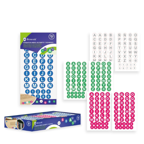 9.6 - PEGATINAS ABECEDARIO Y NÚMEROS - PACK 152