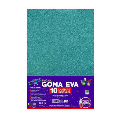 5.2 - GOMAEVA PURPURINA CELESTE, PACK 10 UNIDADES 60X40CM
