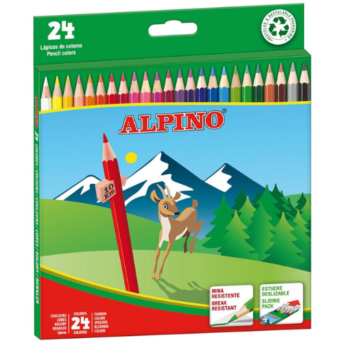 1. 2 - LÁPICES MADERA ALPINO - PACK 24