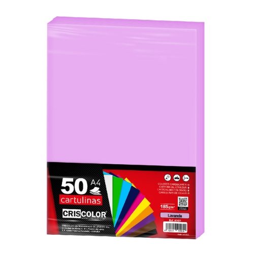2.9 - CARTULINAS LAVANDA PACK 50 UNIDS - A4