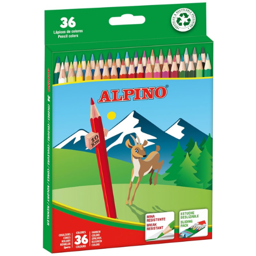 1. 3 - LÁPICES MADERA ALPINO - PACK 36