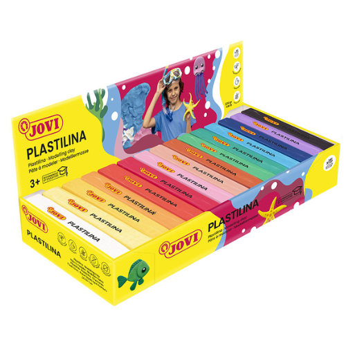 25.2 - PLASTILINA 150G COLORES SURTIDOS - PACK 15 PASTILLAS