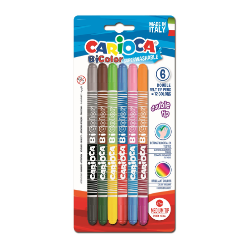 13 - ROTULADOR DOBLE COLOR - PACK 6
