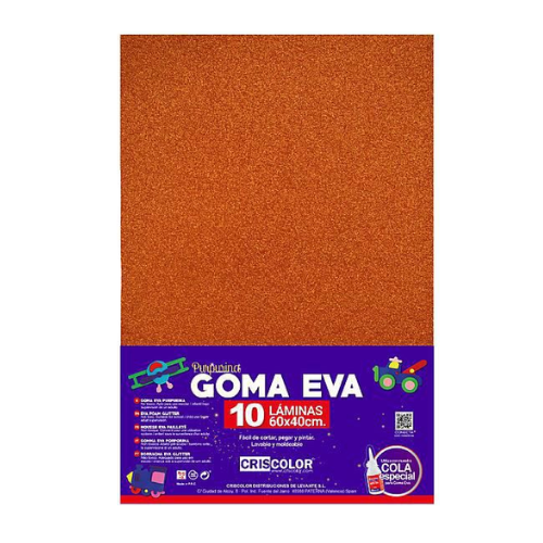 5.8 - GOMAEVA PURPURINA NARANJA, PACK 10 UNIDADES, 60X40CM