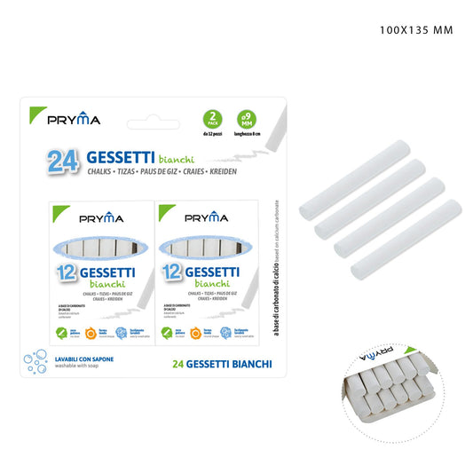 4 - PACK TIZA FINA BLANCO - PACK 24