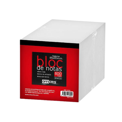 1.1 - BLOC NOTAS 85X85MM - PACK 800 HOJAS