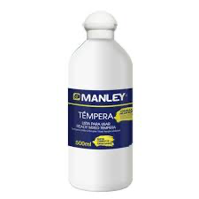 9.2 - TÉMPERA PREPARADA 500ML MANLEY BLANCO