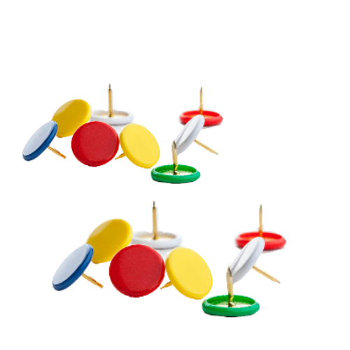 3 - PACK 50 CHINCHETAS COLORES