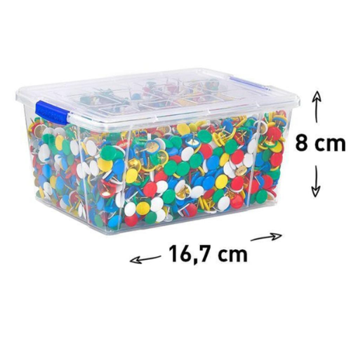 1.2 - CAJA PLÁSTICO TRANSPARENTE 1L