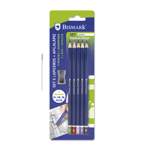 7 - PACK 5 LÁPICES   SACAPUNTAS (ESPECIAL DIBUJO)