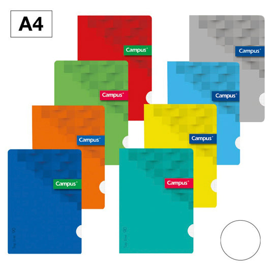 3.29 - LIBRETAS CAMPUS  GRAPADA A4 LISO VERDE
