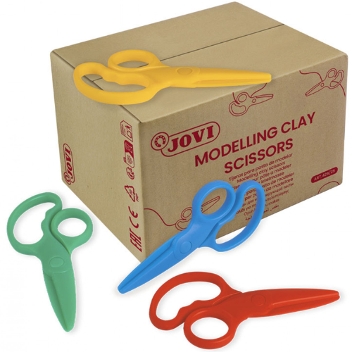 22 - TIJERAS CORTA PASTA PLASTILINA JOVI - PACK 25