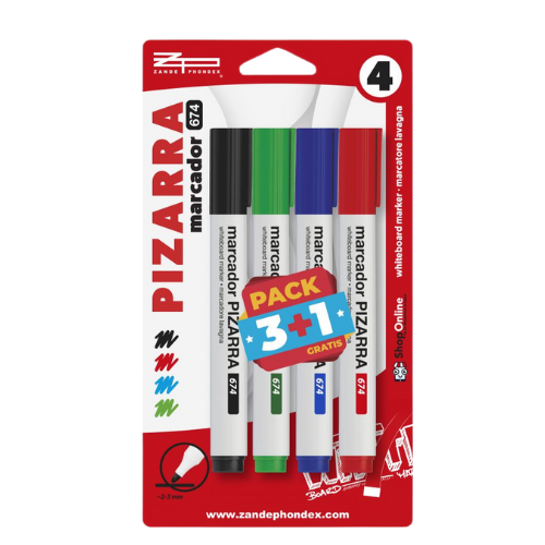 11.2 - PACK MARCADOR PIZARRA GRUESO