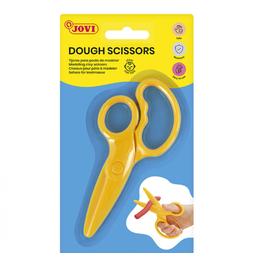 22.1 - TIJERAS CORTA PASTA PLASTILINA JOVI  - 1 UNIDAD