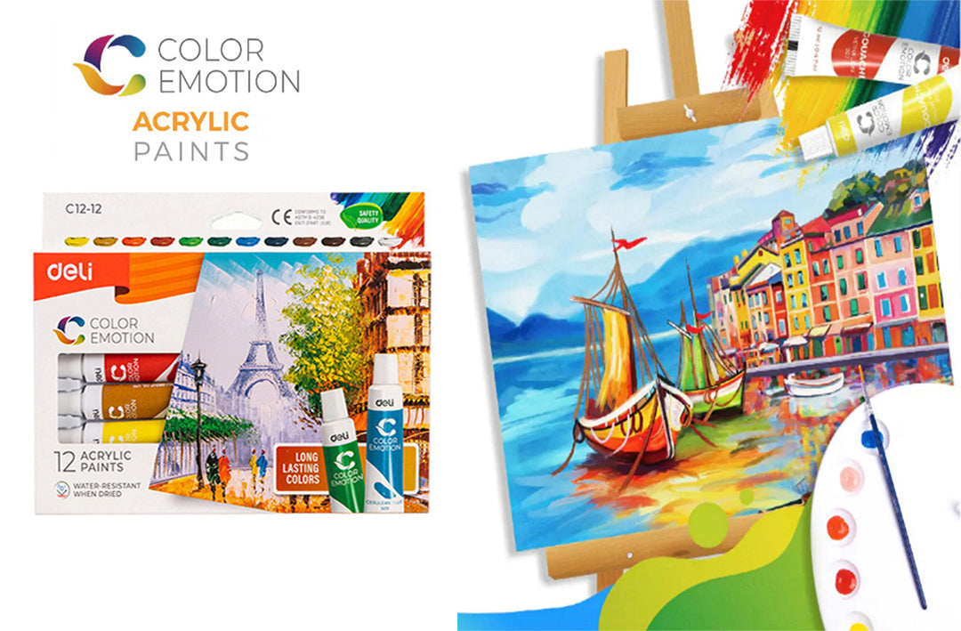 1.20 - PINTURA ACRÍLICA RESISTENTE AL AGUA - PACK 12