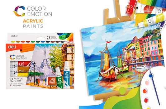 1.20 - PINTURA ACRÍLICA RESISTENTE AL AGUA - PACK 12