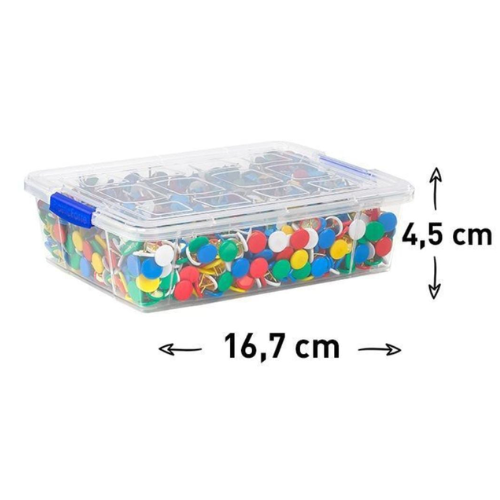 1.1 - CAJA PLÁSTICO TRANSPARENTE 500ML