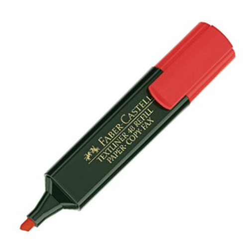 1.3- SUBRAYADOR FABER CASTELL ROJO