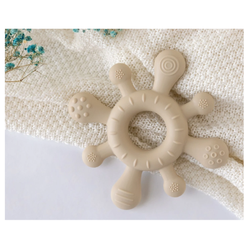 1.11 - MORDEDOR ESTRELLA DE SILICONA BEIGE