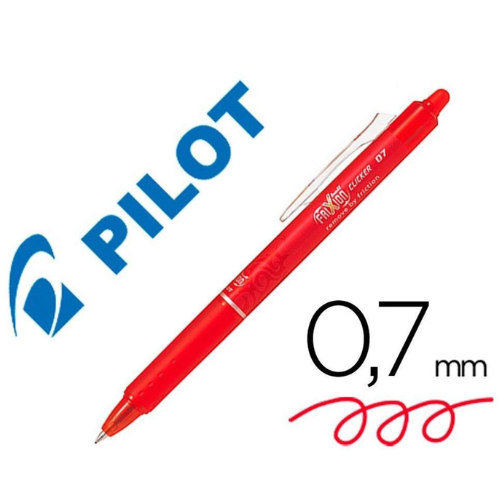 1.14 - PILOT FRIXION CLICKER 0,7MM ROJO