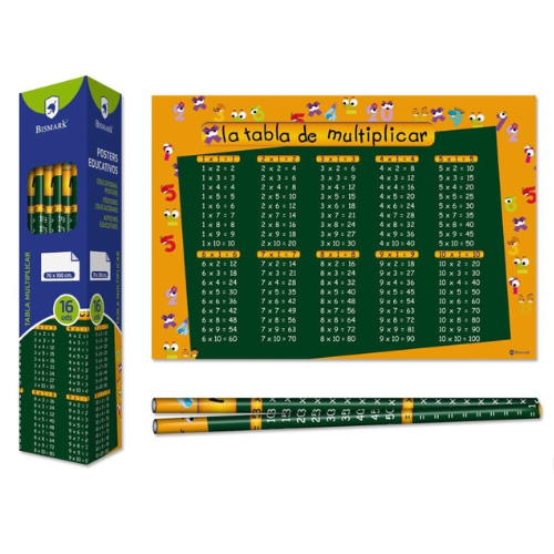 1.8 - POSTER TABLAS DE MULTIPLICAR 70X100CM