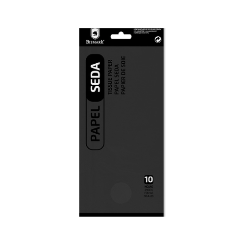 7.2 - PAPEL SEDA COLORES NEGRO, 1 UNIDAD